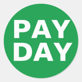 給料日カレンダーのシール ラウンドシール