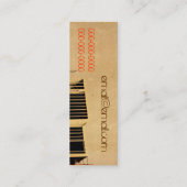 給水塔の名刺のデザイン スキニー名刺 (裏面)