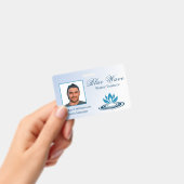 給水施設設置 青ID バッジ (手持ち)