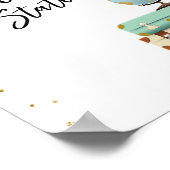 給油ステーションバーのサイン旅行恋しく思シャワーミセスへ。 ポスター (角)