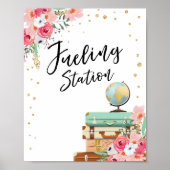 給油ステーションバーのサイン旅行恋しく思シャワーミセスへ。 ポスター (正面)