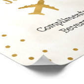 給油ステーションブライダルシャワー標識 ポスター (角)