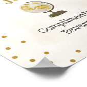 給油ステーション グローブ ブライダルシャワー サイン (角)