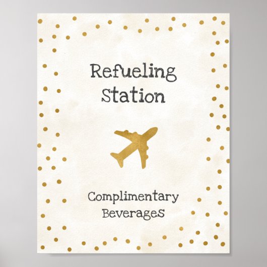 給油ステーション ブライダルシャワー サイン (正面)