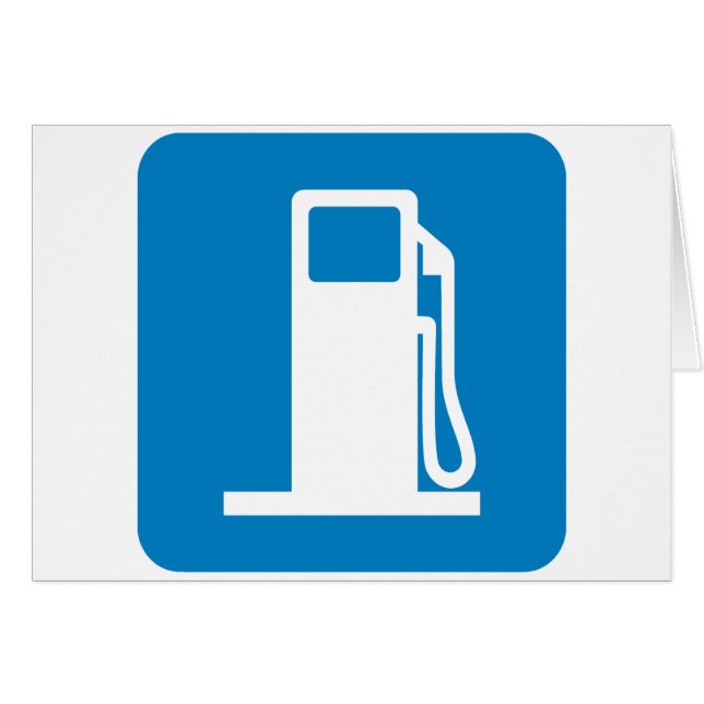 給油所のハイウェーの印 (正面横)