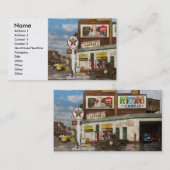 給油所-インド道の給油所1940年 名刺 (正面/裏面)