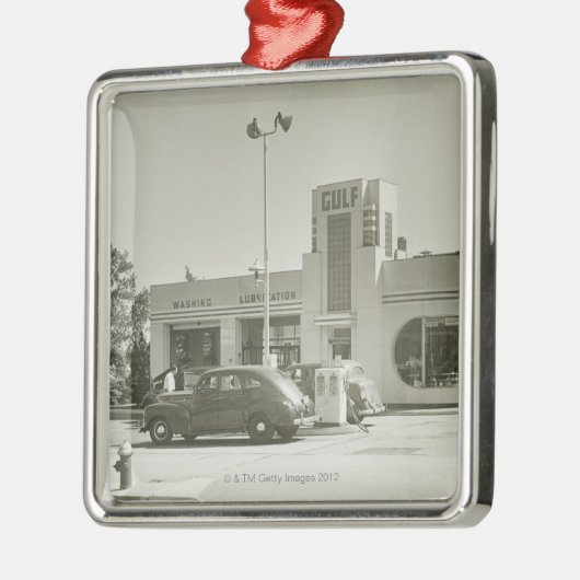 給油所 メタルオーナメント (左)