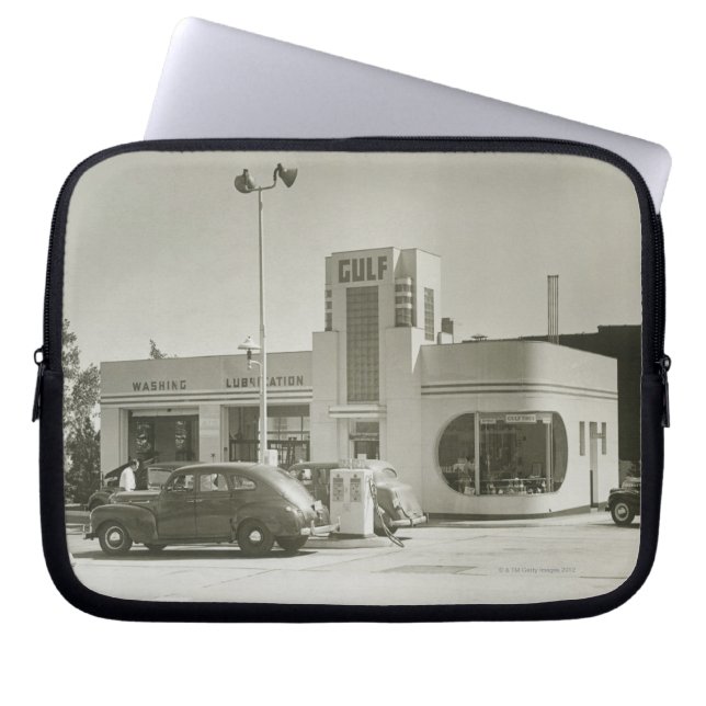 給油所 ラップトップスリーブ (正面)