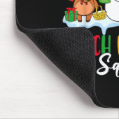 給食当番隊 鹿の置物 雪だるま クッキー クリスマスC マウスパッド (コーナー)