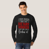 給食感謝シャツおもしろいサービス業 Tシャツ (正面フル)