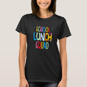 給食班カフェテリアの労働者ランチレディー食べ物 Tシャツ