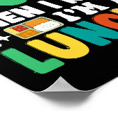 給食考えの女性を抜けおもしろいる事が多い ポスター (角)