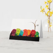 給食者の列heARTDECOシリーズ カード (黄色い花)