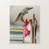 給餌器からのハミングバードパズル ジグソーパズル (縦)