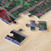 給餌器の鳥とリスパズル ジグソーパズル (側面)