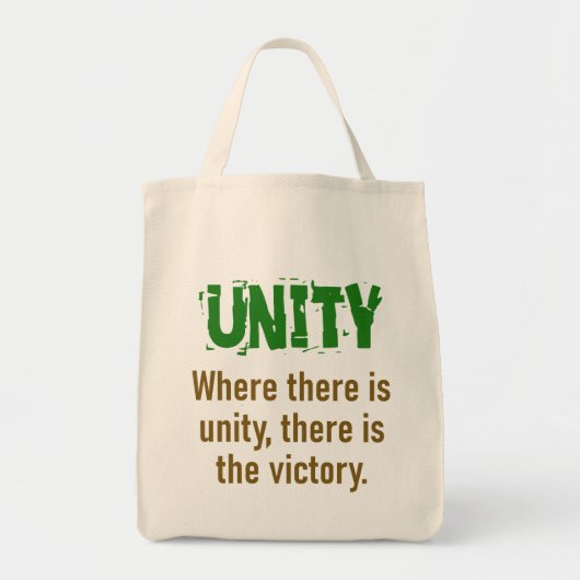 統一がある場所に勝利がある – Unity トートバッグ (正面)