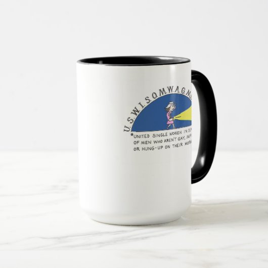 統一されたで独身のな女性のマグ マグカップ (正面右)
