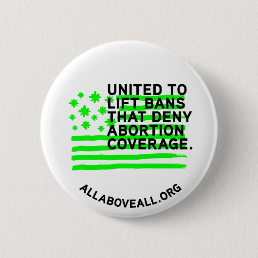 統一されたな旗 缶バッジ (正面)