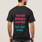 統一されたな極度のモデル。あなたは誘われない Tシャツ (裏面)
