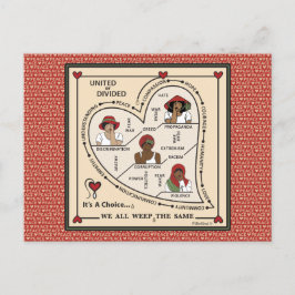 統一されたまたは1_に分割 ポストカード