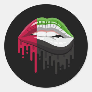 統一されたアラブ首長国プライド根旗 ラウンドシール