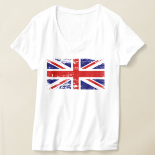 統一されたイギリスカッコいい国旗Tシャツ – イギリス Tシャツ