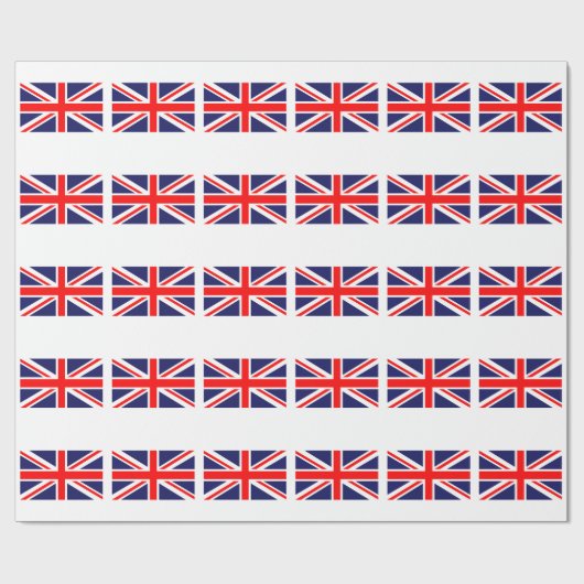 統一されたイギリス素晴らし同盟ジャック国旗 ラッピングペーパー (フラット)