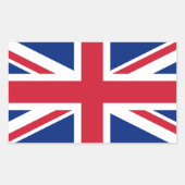 統一されたキングダム国旗のシール* 長方形シール (正面)