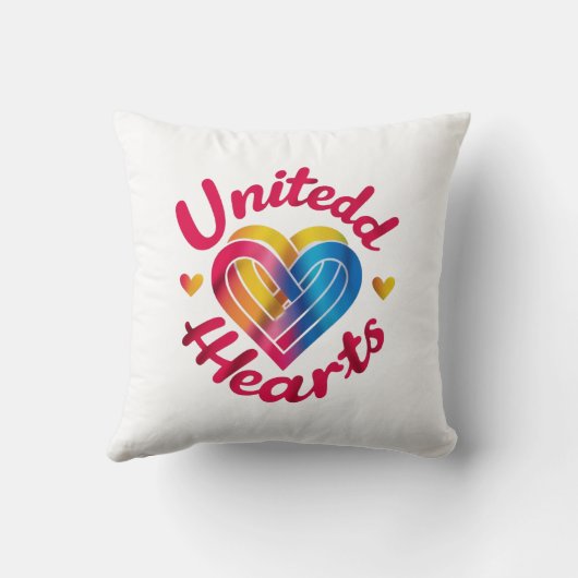 統一されたハート クッション (裏面)