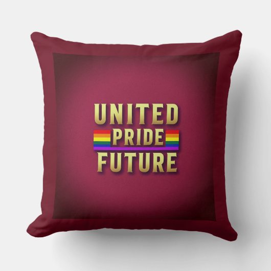 統一されたプライド未来装飾用クッション クッション (正面)