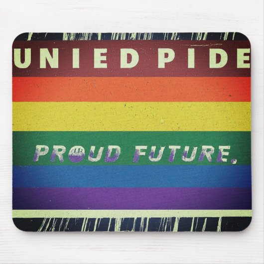 統一されたプライド誇りを持った未来 マウスパッド (正面)