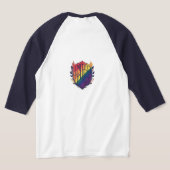 統一されたプライド Tシャツ (レイダウン裏面)