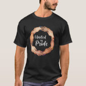 統一されたプライドLGBTQメンズ Tシャツ (正面)