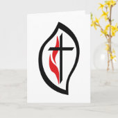 統一されたメソジスト女性 カード (黄色い花)