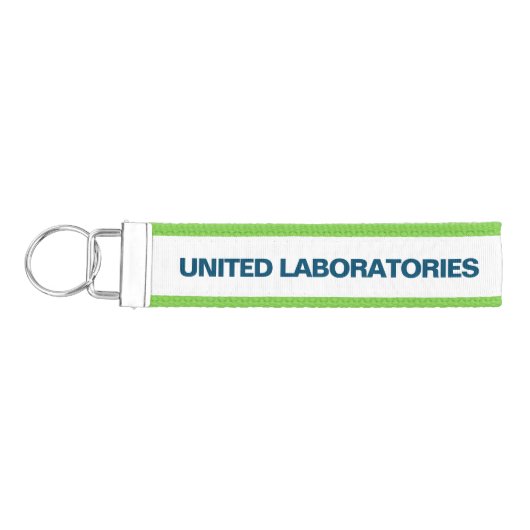 統一されたラボラトリCanvasキーチェーン リストバンドキーホルダー (鍵左)