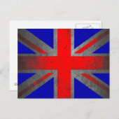 統一された国ネオングランジ国旗 ポストカード (正面/裏面)