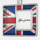 統一された国 シルバープレートフレームオーナメント (左)