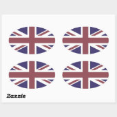 統一された国 楕円形シール (シート)