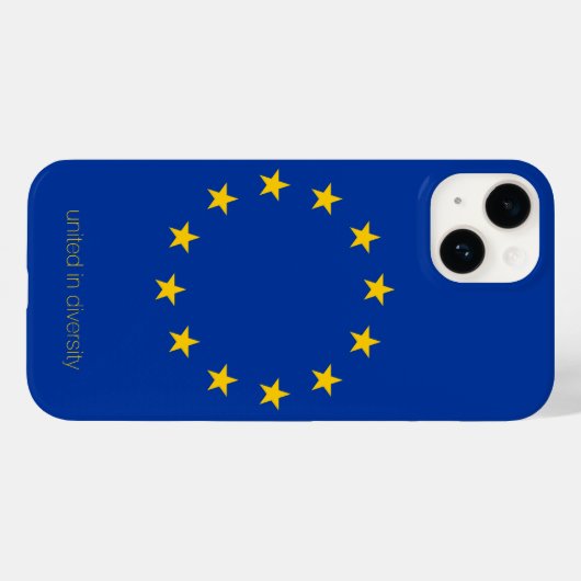 「統一された多様性の中」EU国旗EU Case-Mate iPhoneケース (裏面 (横))
