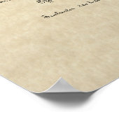 「統一された婚姻中」華美の結婚証明書 ポスター (角)