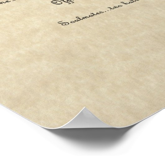 「統一された婚姻中」華美の結婚証明書 ポスター (角)