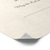 「統一された婚姻中」華美の結婚証明書 ポスター (角)