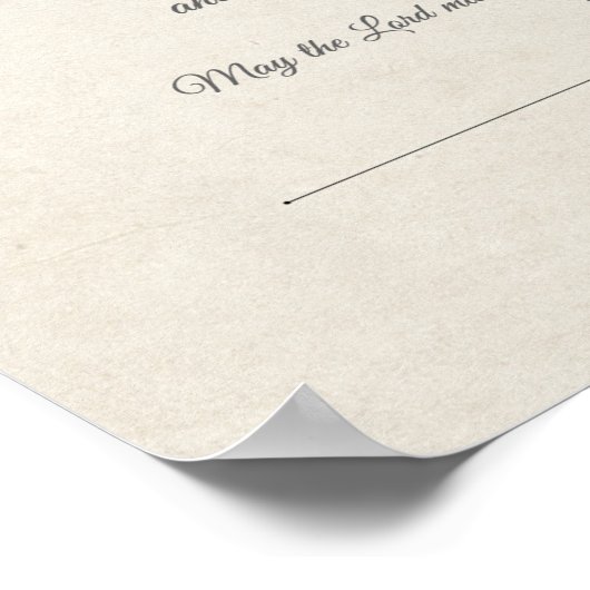 「統一された婚姻中」華美の結婚証明書 ポスター (角)