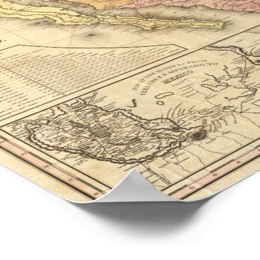 統一された州とメキシコ ポスター (角)