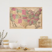 統一された州と領土 ポスター (キッチン)