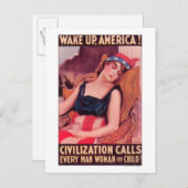 統一された州のアメリカ戦争IIプロモーション ポストカード (正面/裏面)