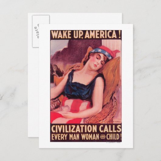 統一された州のアメリカ戦争IIプロモーション ポストカード (正面/裏面)