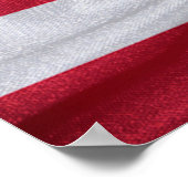 統一された州のフラグのパターン ポスター (角)