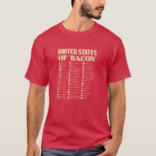 統一された州のベーコン – Teおもしろい Tシャツ