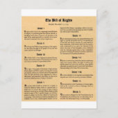 統一された州の権利書 ポストカード (正面)
